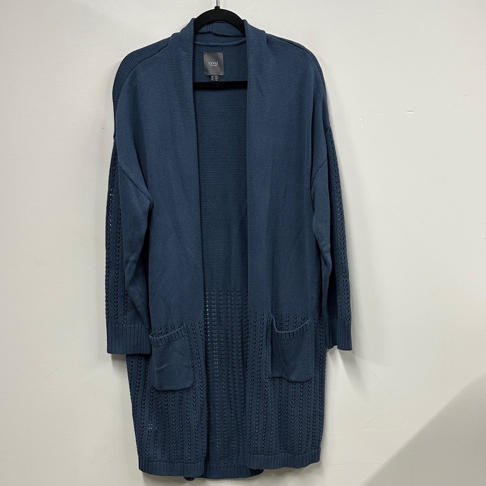 Lysse Deep Blue Open-Front Cardigan S/M